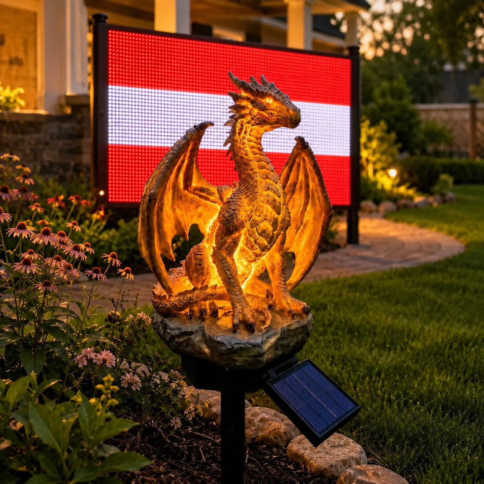 🐉 Amethyst Crystal Dragon✨️Solar Dragon Crystal Garden Light